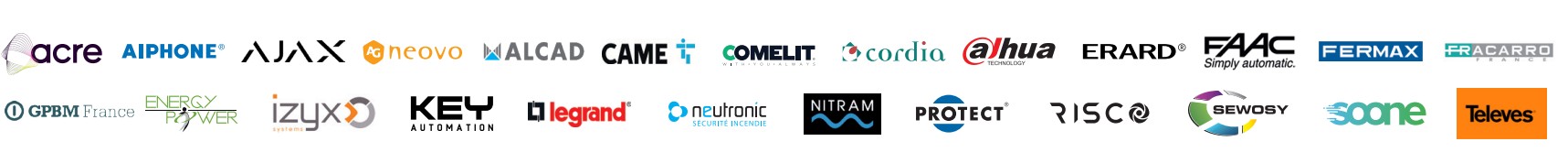 Logos des marques partenaires de l'opération